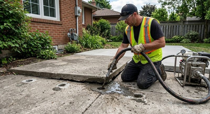 Patio Mudjacking in West Des Moines, IA