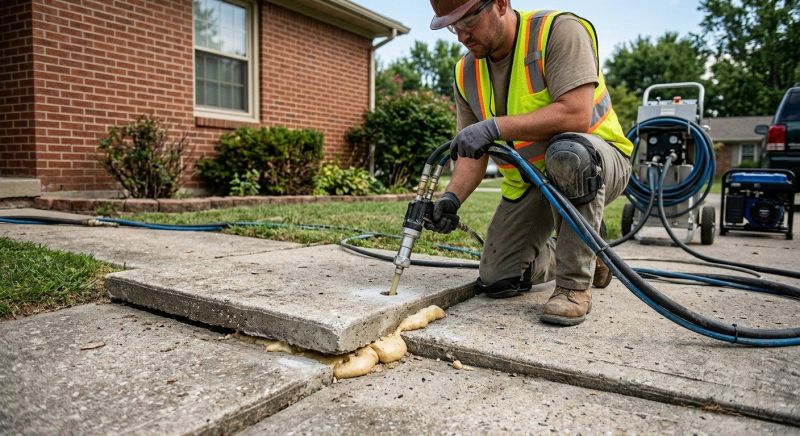 Sidewalk Raising in West Des Moines, IA